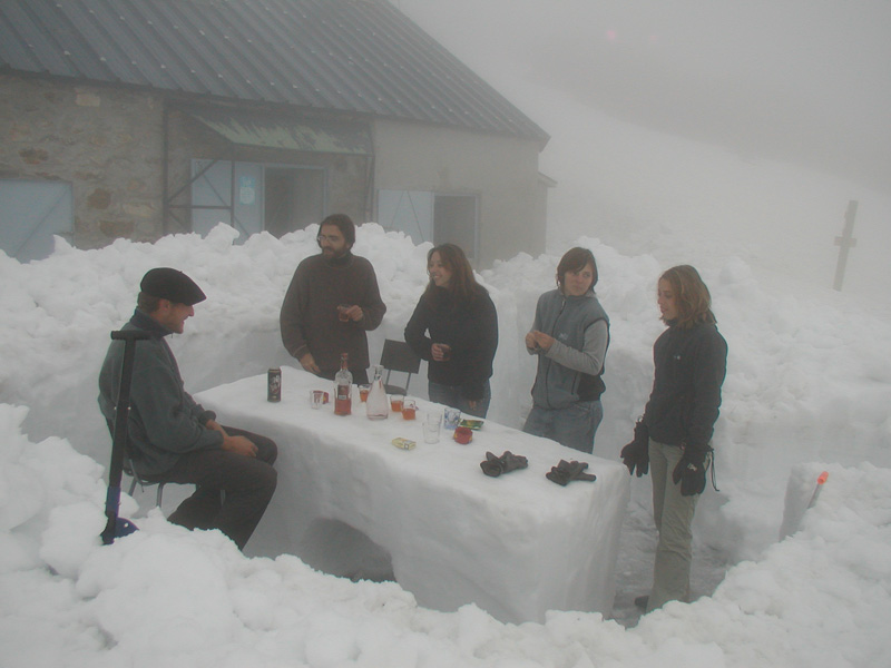 table neige